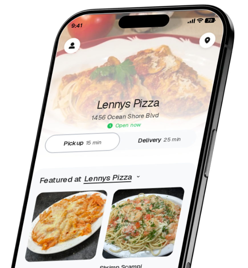 Lennys Pizza app preview